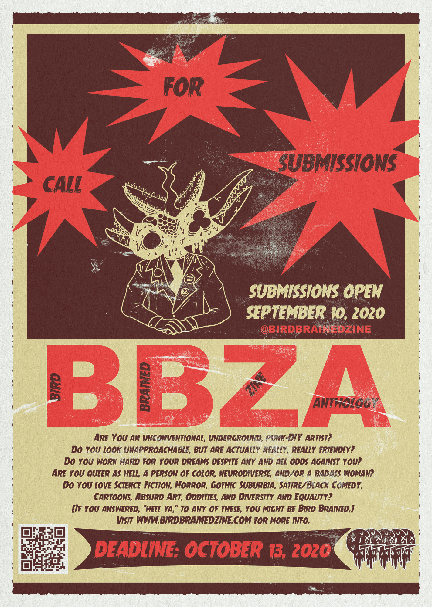 “Bird Brained” Call for Submissions Ad